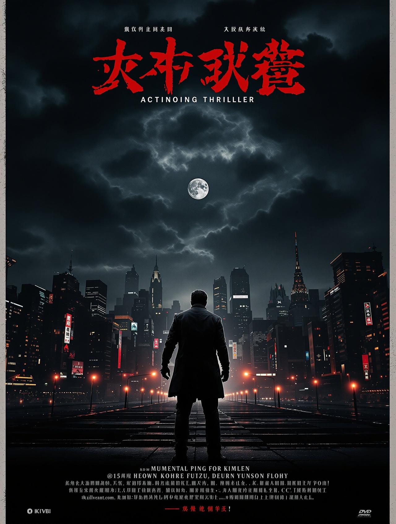 蘑菇影院悬疑刑侦作品《暗夜追凶》高清海报